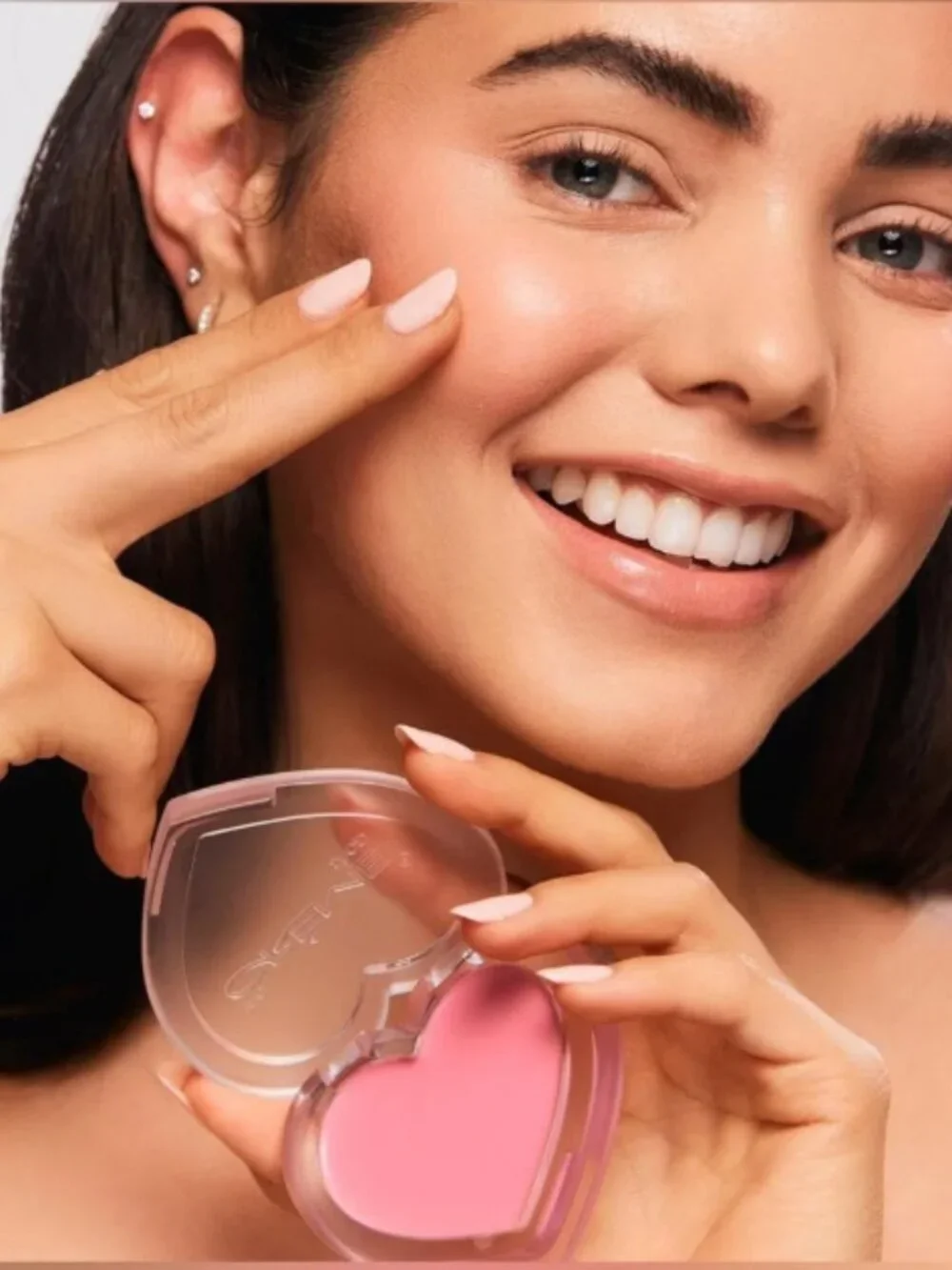 The Creme Shop Adore U Creme Blush Balm- baby pink shade, hydrating, buildable